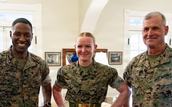 The 38th Assistant Commandant of the Marine Corps conducts a site visit on Marine Corps Recruit Depot Parris Island.
