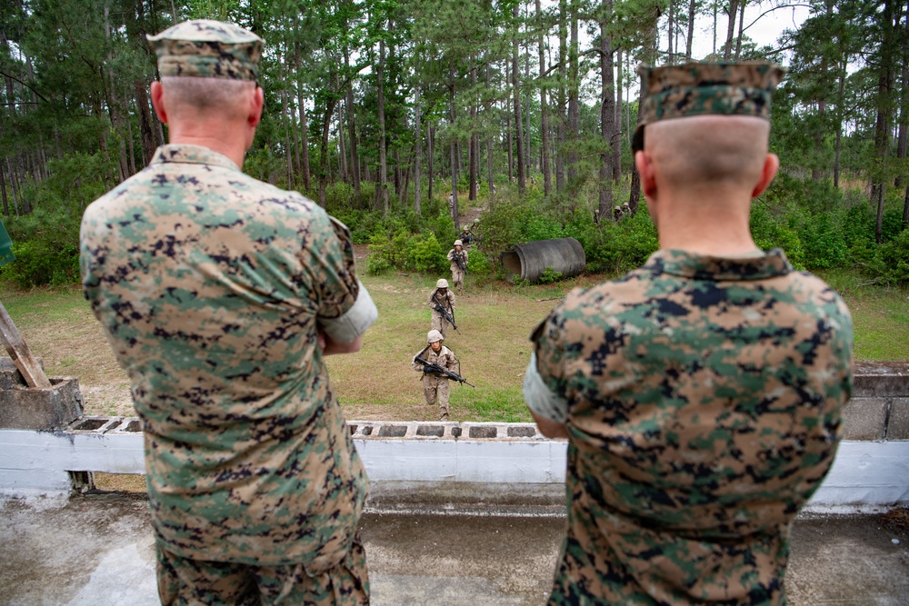The 38th Assistant Commandant of the Marine Corps conducts a site visit on Marine Corps Recruit Depot Parris Island.