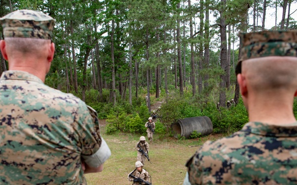 The 38th Assistant Commandant of the Marine Corps conducts a site visit on Marine Corps Recruit Depot Parris Island.