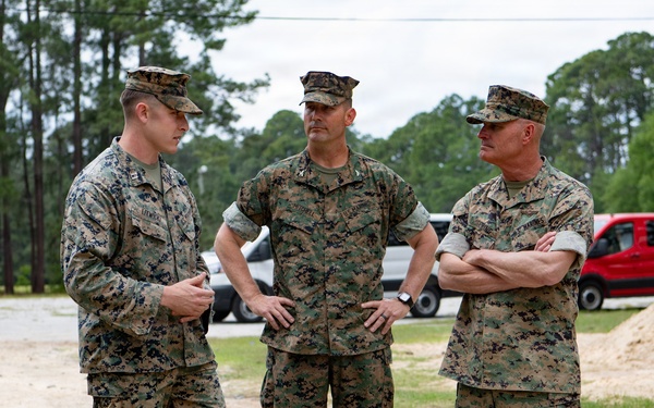 The 38th Assistant Commandant of the Marine Corps conducts a site visit on Marine Corps Recruit Depot Parris Island.