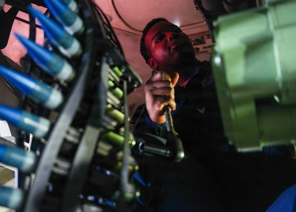 USS Cooperstown conducts live-fire exercise