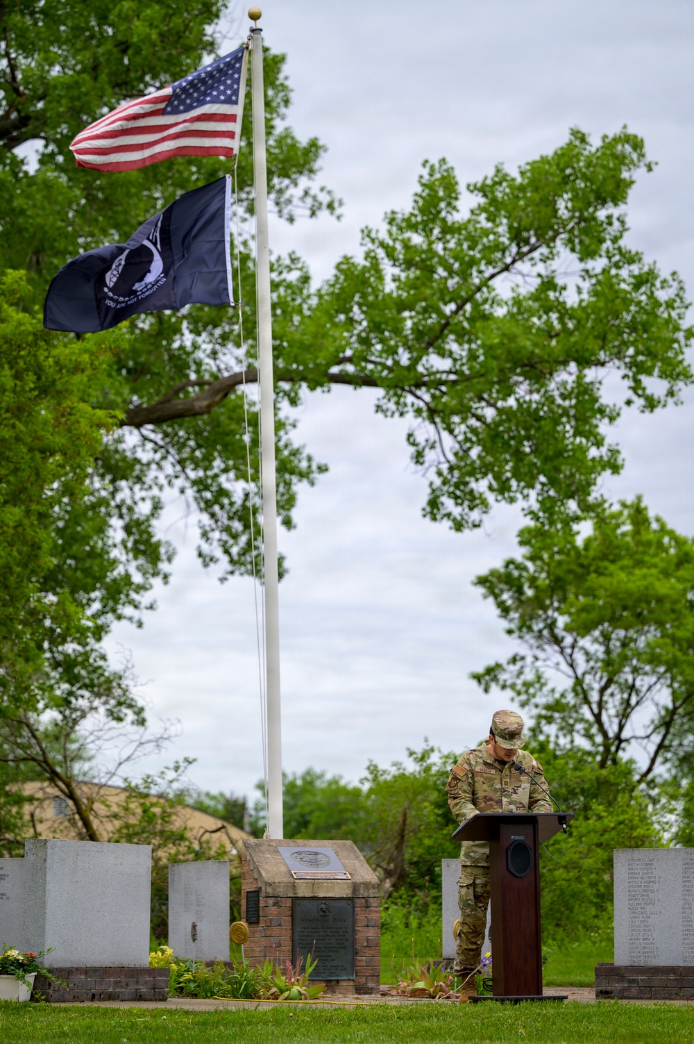 Chaplain Delivers Invocation at Memorial Day Ceremony