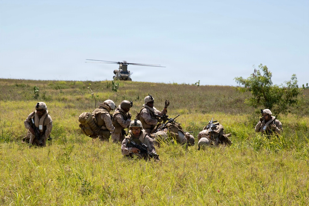 Task Force Secure Conducts CASEVAC Training with CH-47 Support at Guantanamo Bay