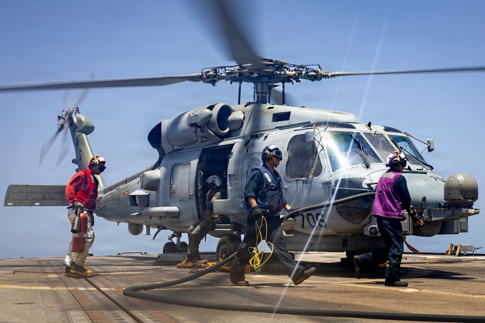 Delbert D. Black Conducts Flight Operations