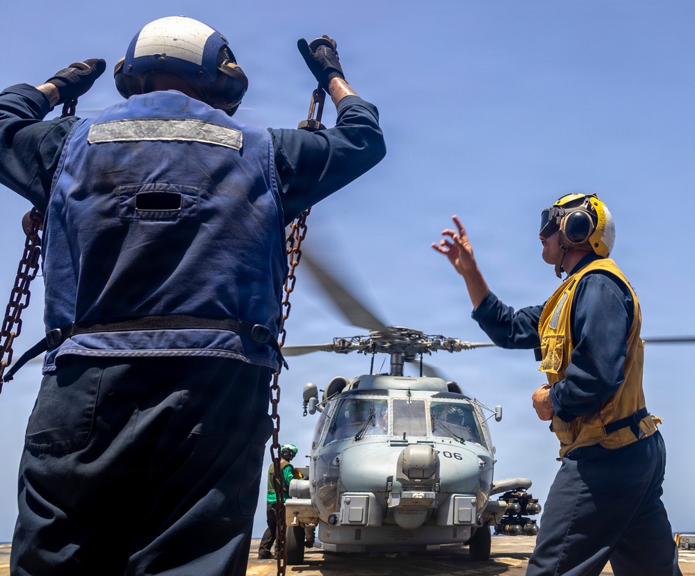 Delbert D. Black Conducts Flight Operations