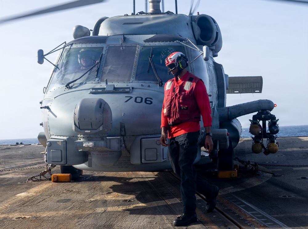 Delbert D. Black Conducts Flight Operations
