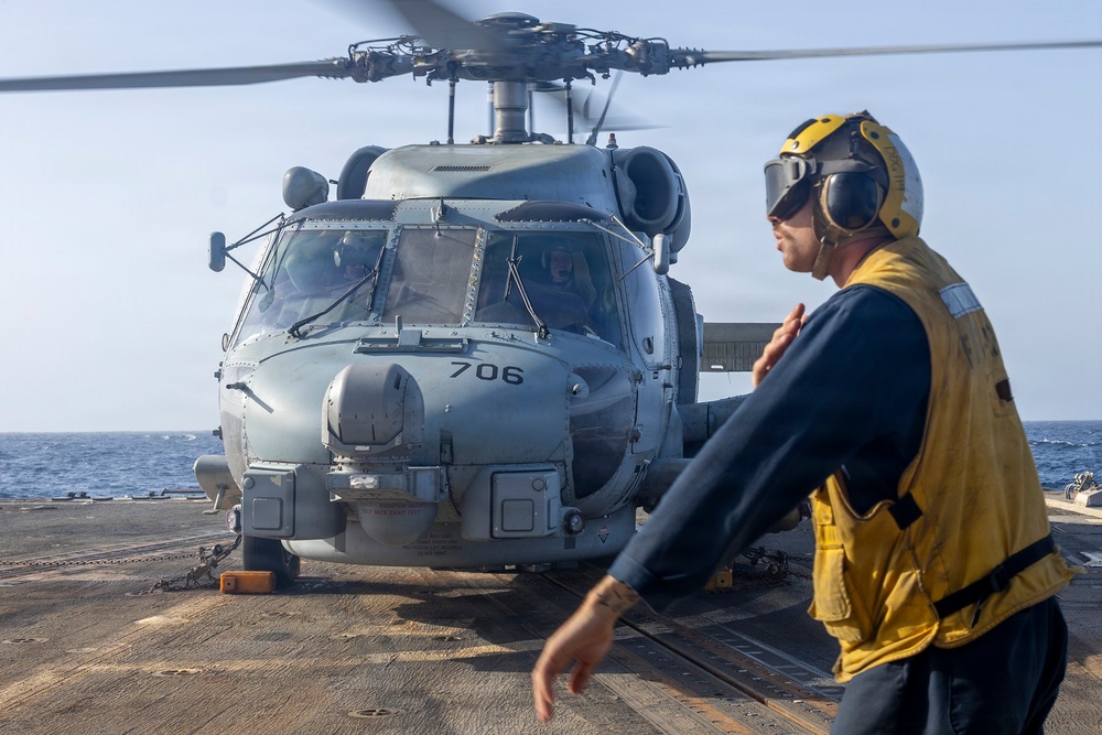 Delbert D. Black Conducts Flight Operations