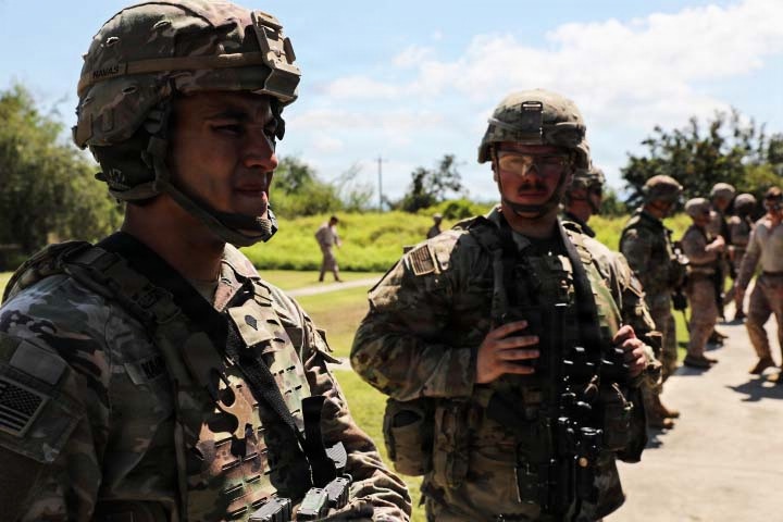 Task Force Guardian Conducts Joint Rifle Training with Task Force Secure