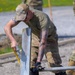 Warren Prepares Concrete Pad for CAP Tents