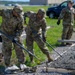 Airmen Work Concrete Pad Molds for CAP