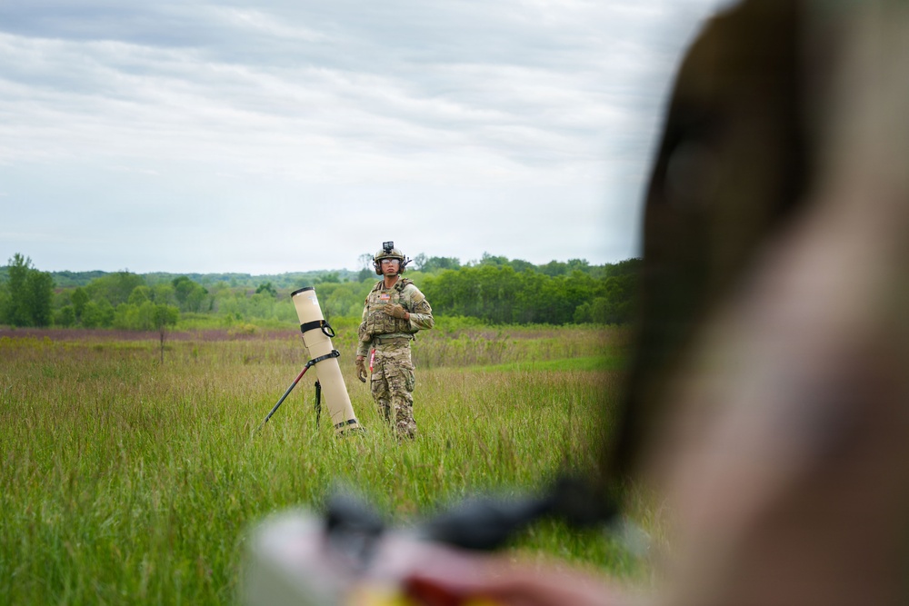 Indiana’s 76th Brigade train on Switchblade 600 at Camp Atterbury