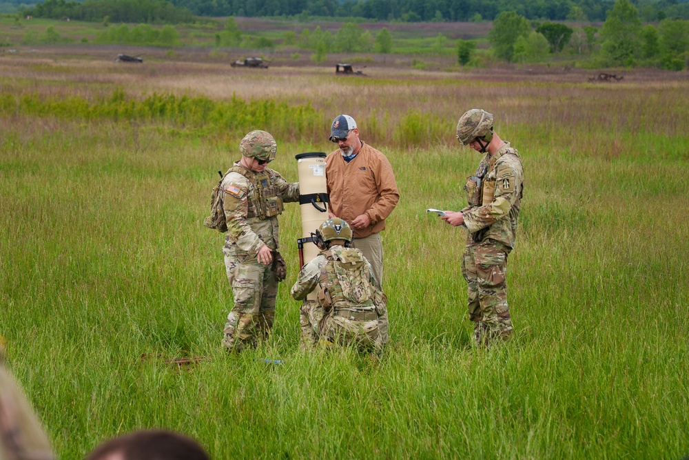 Indiana’s 76th Brigade train on Switchblade 600 at Camp Atterbury