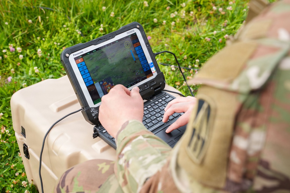Indiana’s 76th Brigade train on Switchblade 600 at Camp Atterbury