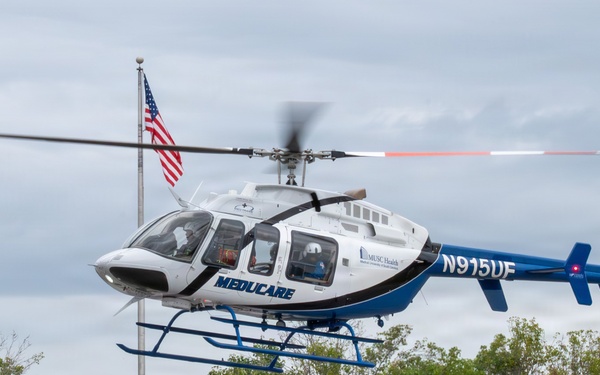 Military and civilian emergency responders improve medical readiness during joint training at Joint Base Charleston