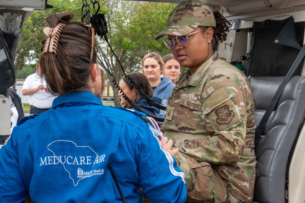 Military and civilian emergency responders improve medical readiness during joint training at Joint Base Charleston