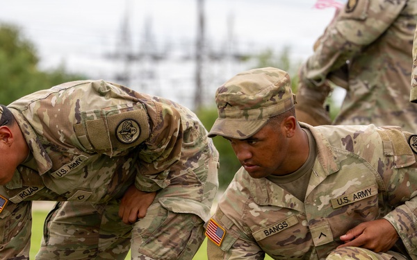 Soldiers Prepare Remembrance Memorial Display Honoring Fallen Service Members at Fort Hood