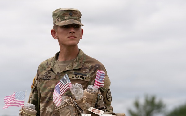 Soldiers Prepare Remembrance Memorial Display Honoring Fallen Service Members at Fort Hood