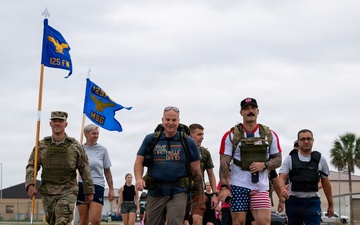 125th Mission Support Group Hosts Memorial Ruck March