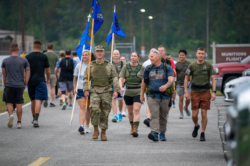 125th Mission Support Group Hosts Memorial Ruck March