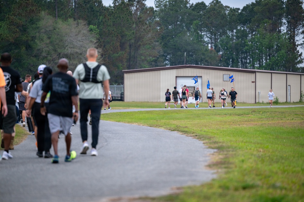 125th Mission Support Group Hosts Memorial Ruck March