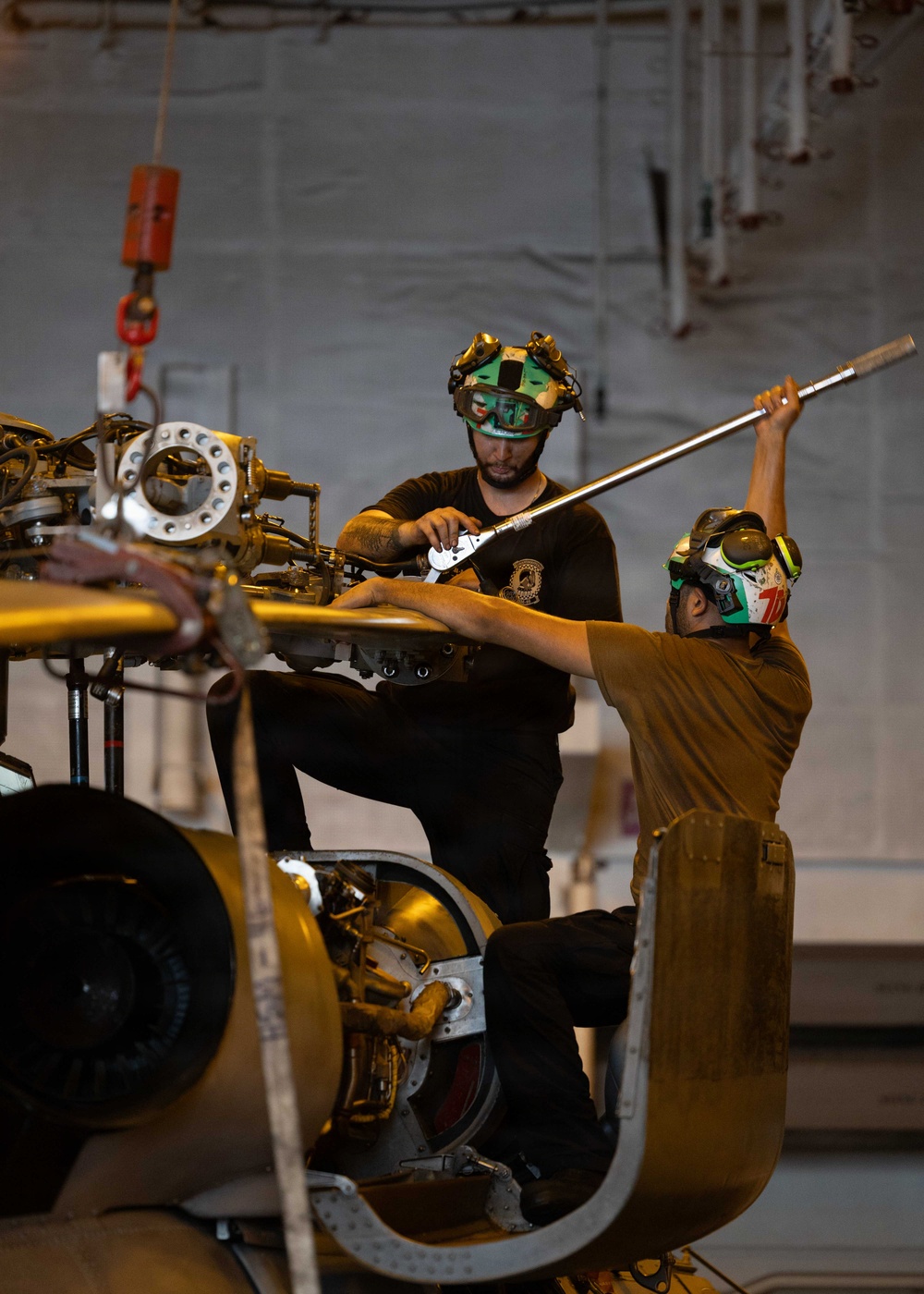 George H.W. Bush Conducts Aircraft Maintenance