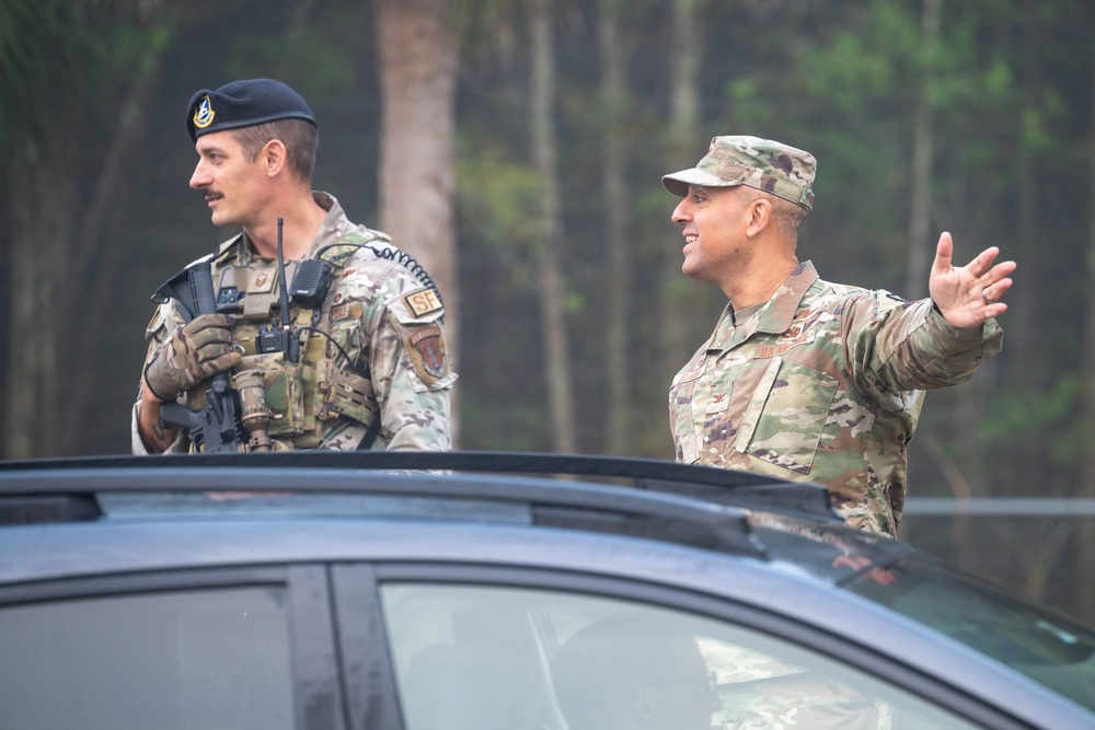 125th Fighter Wing Leadership Greets Wing Members During Unit Training Assembly