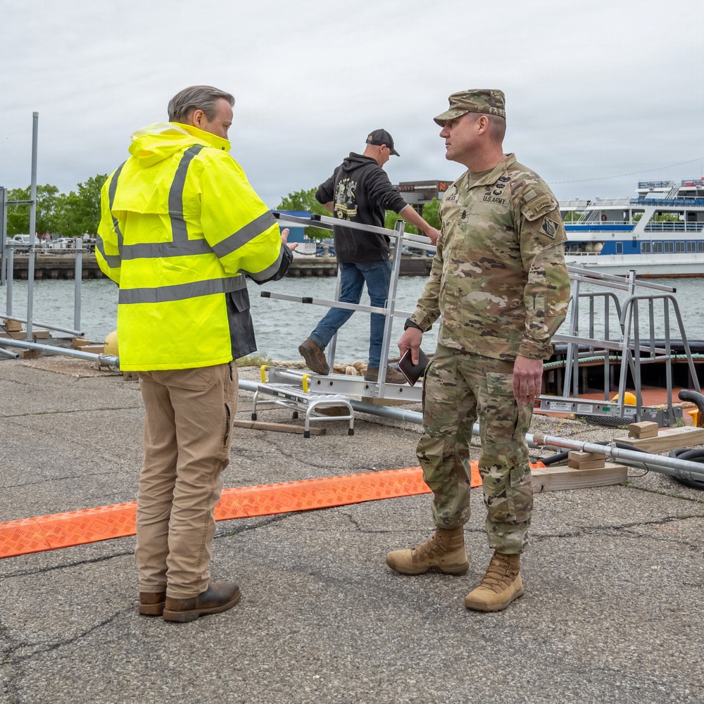 USACE CSM Galick Visits the Cleveland Resident Office