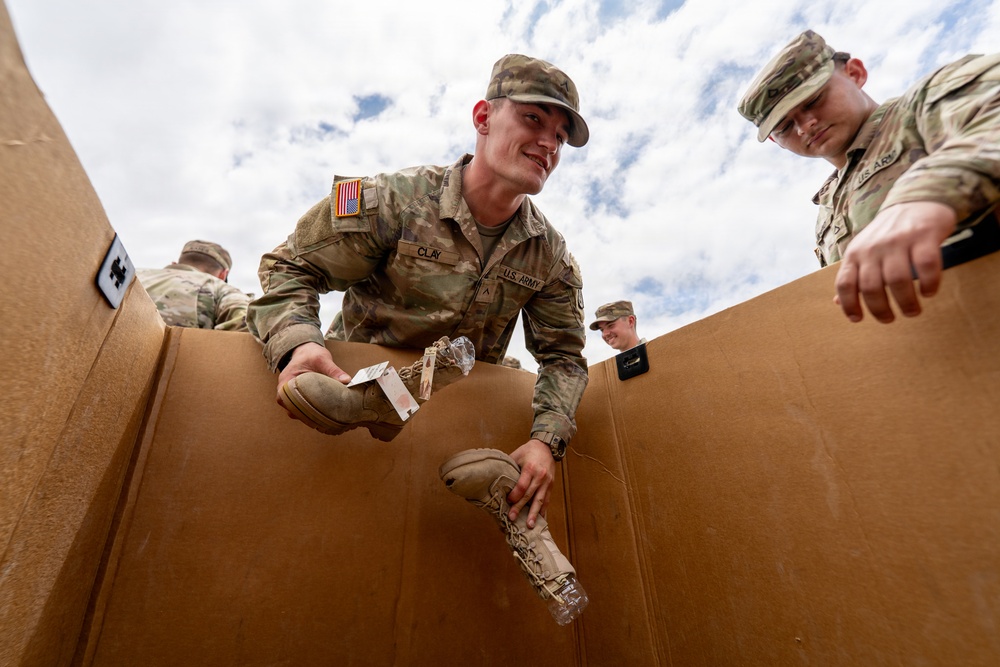 Soldiers Prepare Remembrance Memorial Display Honoring Fallen Service Members at Fort Hood