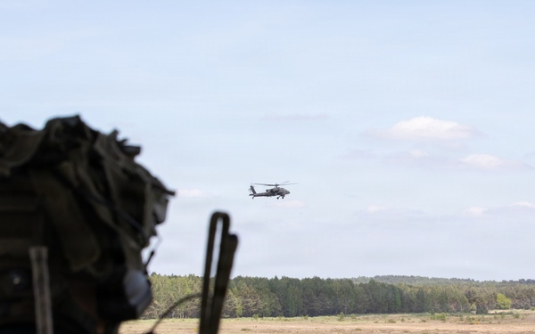 12th Combat Aviation Brigade conducts Apache training with British and Polish Armed Forces.