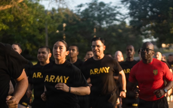 Victory Reception Company Welcome Run