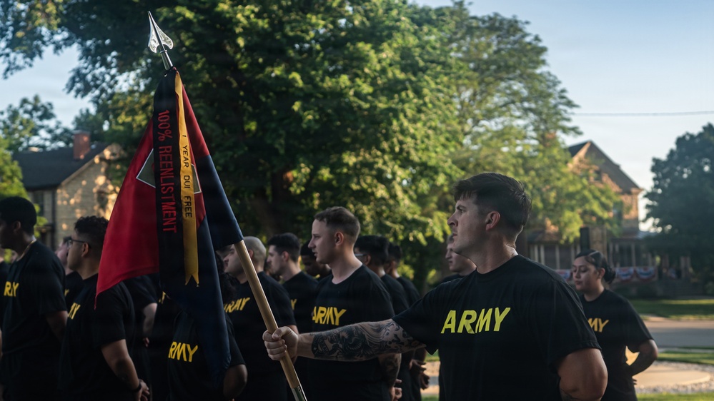 Victory Reception Company Welcome Run