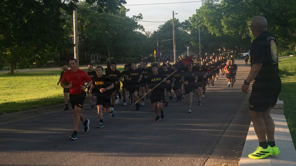 Victory Reception Company Welcome Run
