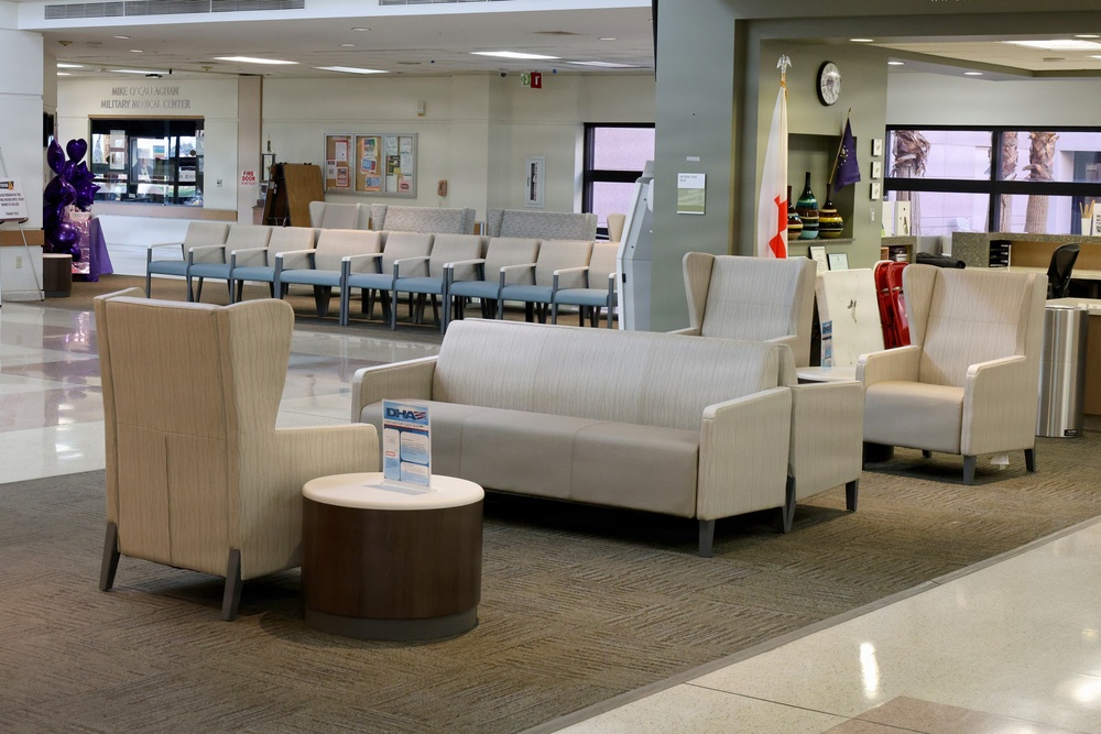 Renovated waiting areas at Mike O’Callaghan Military Medical Center, Nellis Air Force Base, Nevada