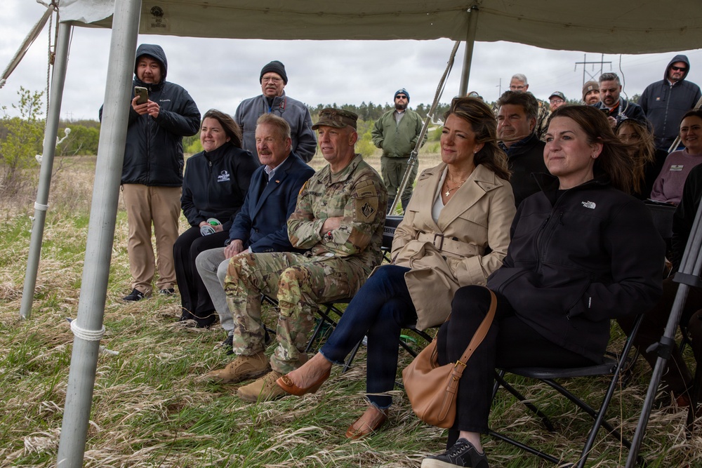 Pipestem Dam spillway modification project completion celebrated with ribbon cutting