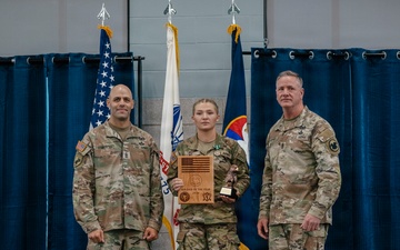 U.S. Army Soldier is Awarded as the Soldier of the Year during the Best Squad Competition