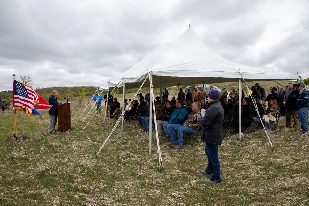 Pipestem Dam spillway modification project completion celebrated with ribbon cutting