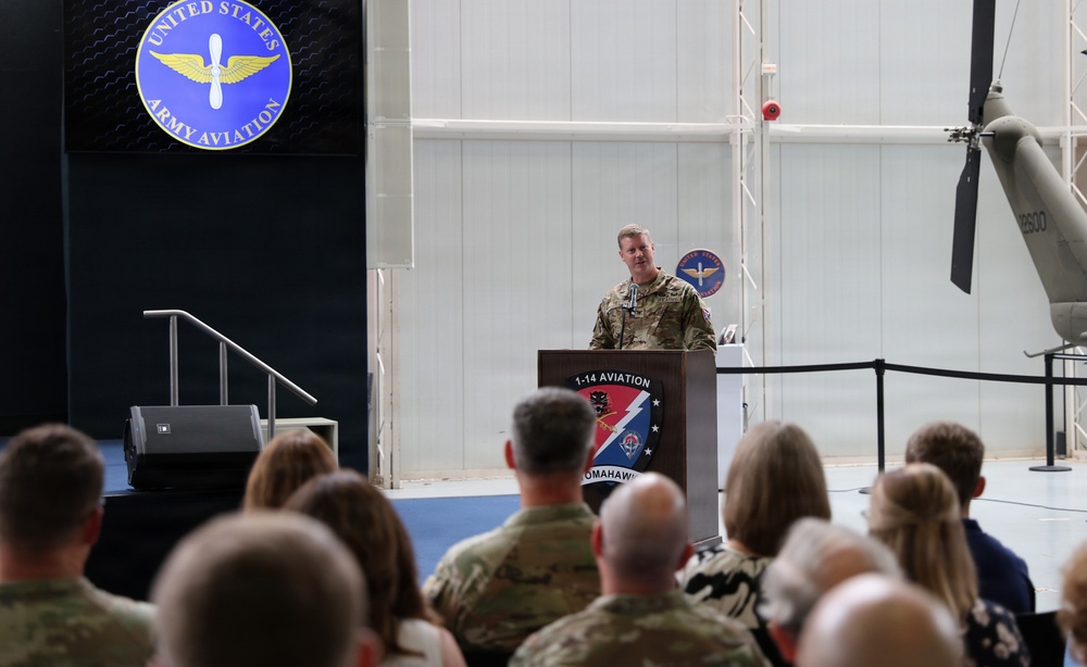 1-14th Aviation Change of Command