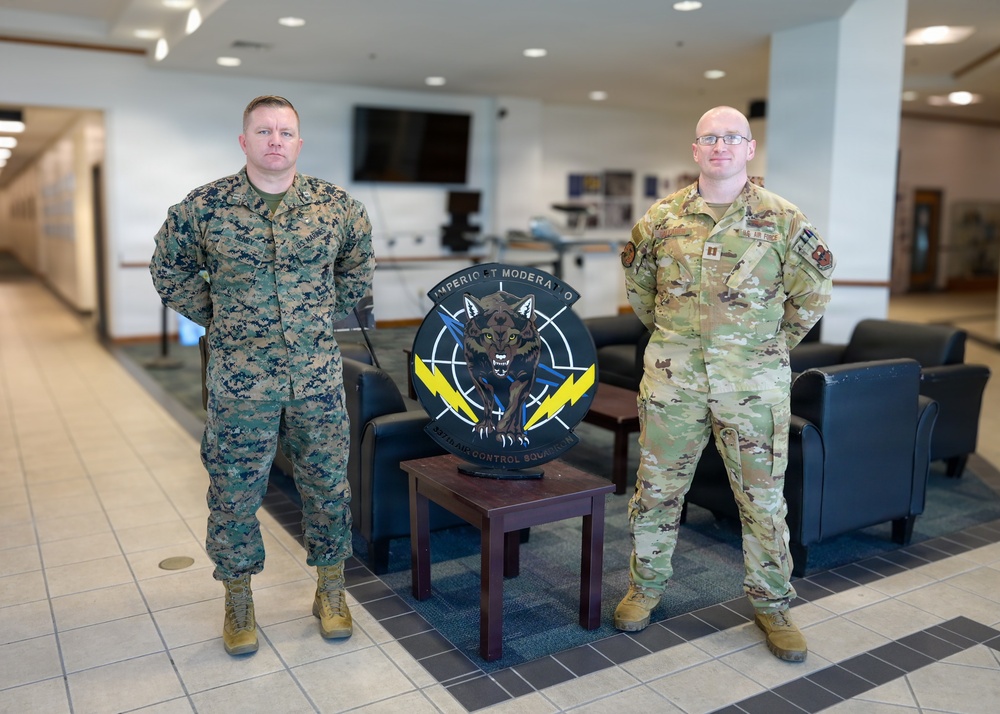 337th Air Control Squadron welcomes first Marine Corps instructor