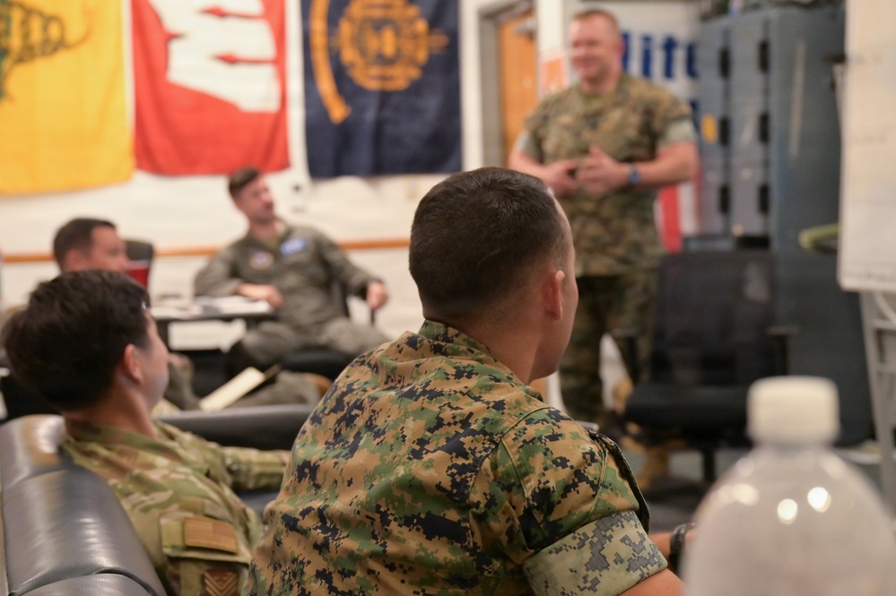 337th Air Control Squadron welcomes first Marine Corps instructor