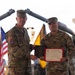 1st Sgt. Steven Quintero receives the Armor and Cavalry Leadership Award