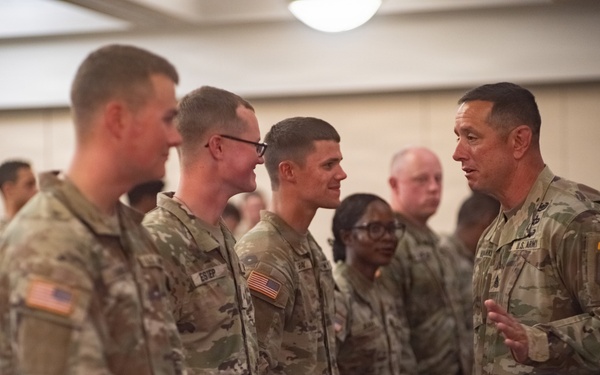Victory Reception Company patching ceremony
