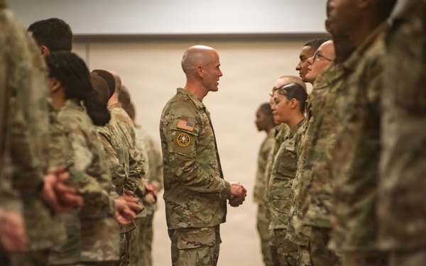 Victory Reception Company patching ceremony