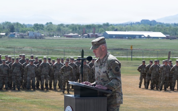 Montana National Guard marks historic 163rd transformation ceremony
