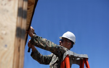 I Marine Expeditionary Force Support Battalion assembles storage shed