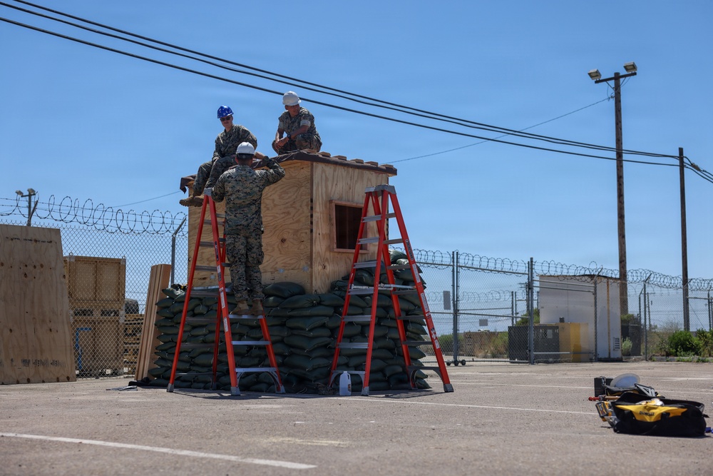 I Marine Expeditionary Force Support Battalion assembles storage shed