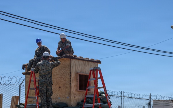 I Marine Expeditionary Force Support Battalion assembles storage shed
