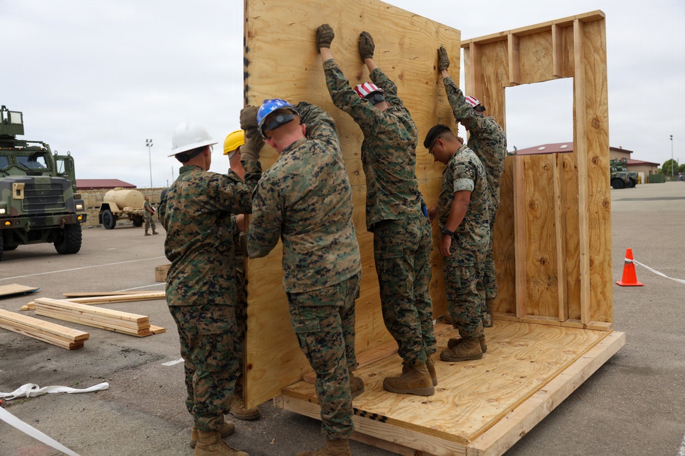 I Marine Expeditionary Force Support Battalion assembles storage shed