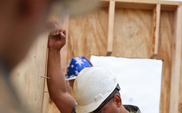 I Marine Expeditionary Force Support Battalion assembles storage shed