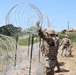 The 130th MEB emplaces concertina wire along U.S. southern border