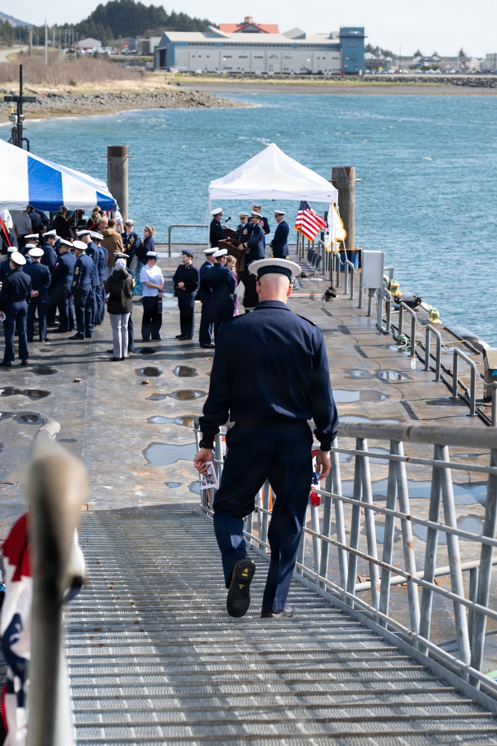 Coast Guard Cutter Earl Cunningham crew conducts change of command